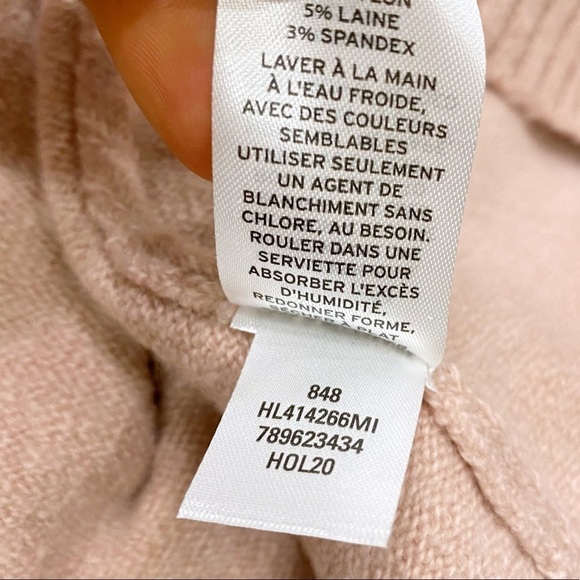 NEW Chelsea28 Pink Cowl Neck Sweater Long Sleeve Pullover In Pink Adobe Size XS - Picture 7 of 7